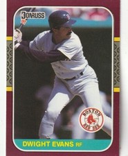 FREE SHIPPING-MINT-1987 Donruss Opening Day Dwight Evans #184 RED SOX