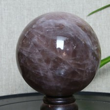 B3242-87mm-931g Natural purple Moonbeam Sphere Polished Quartz Crystal Ball