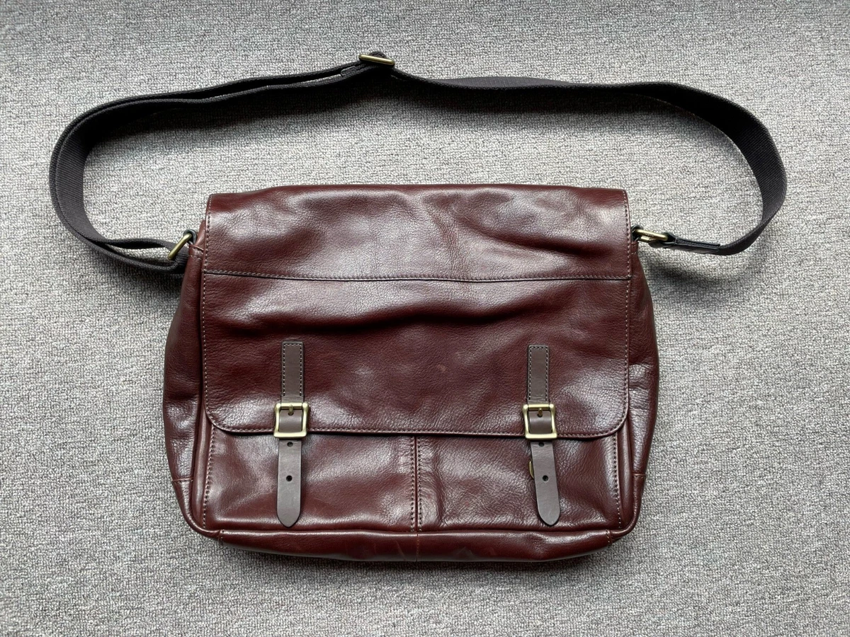 Fossil Defender Messenger Bag Leather Brown