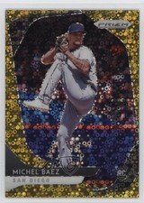 2020 Panini Prizm Quick Pitch Gold Donut Circle Prizm 6/10 Michel Baez #90 18vp