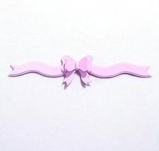 XL Wooden Pink Bow Wall Hanging, Girls Nursery Decor, Playroom Decor