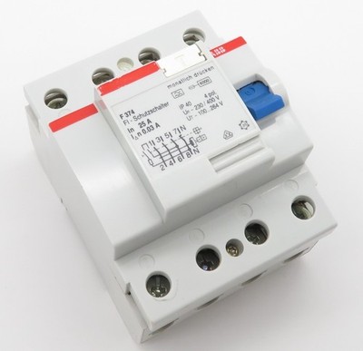 ABB F374-25/0,03 FI-Schutzschalter Typ A Fehlerstromschutzschalter 25A 30mA 4p