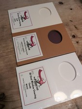 75 count - 3 BULK Pks - OVAL WINDOW OVERLAY CARDS, The Paper Cut, 4.25x5.5 NEW