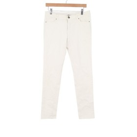 Nuon Womens White Skinny Jeans Size 30 Stretch Denim Slim Fit Mid Rise
