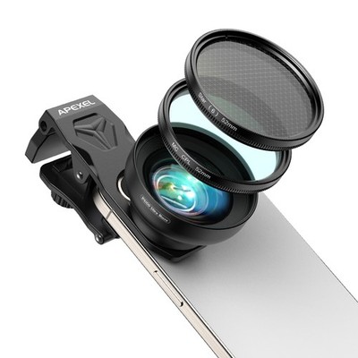 Apexel 100 Makroobjektiv,Mit CPL Filter Und Sternfilter Für Handy,Zubehörpaket