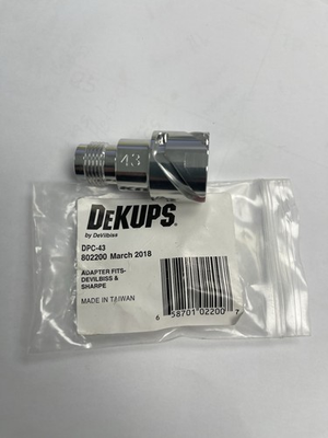 #ad DeVilbiss DeKups DPC 34 802200 Paint ADAPTER FITS FLG2 amp; FLG Spray Gun New Bix $70.00