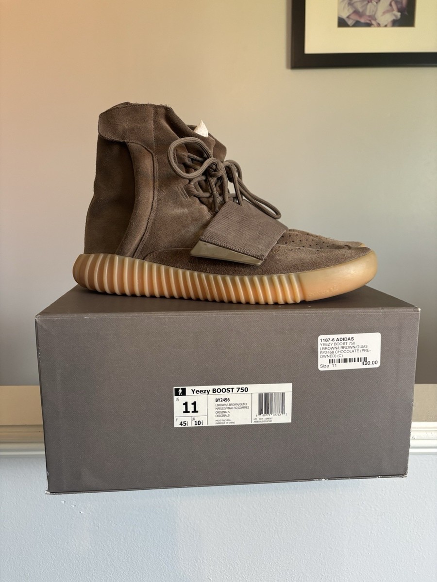 adidas Yeezy Boost 750 Men's Size 11 Chocolate Super Clean With