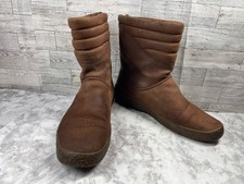 Bally Boots Women 11 M Shoes Brown Leather Qu...