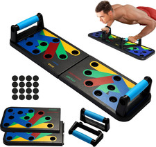 Push up Board 9-In-1, Multi-Functional Workout Equipment for Home Gym - Strength