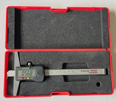 SPI 6-inch Blade Style Digital Depth Caliper Gage w/Case (0.0005'' Resolution)