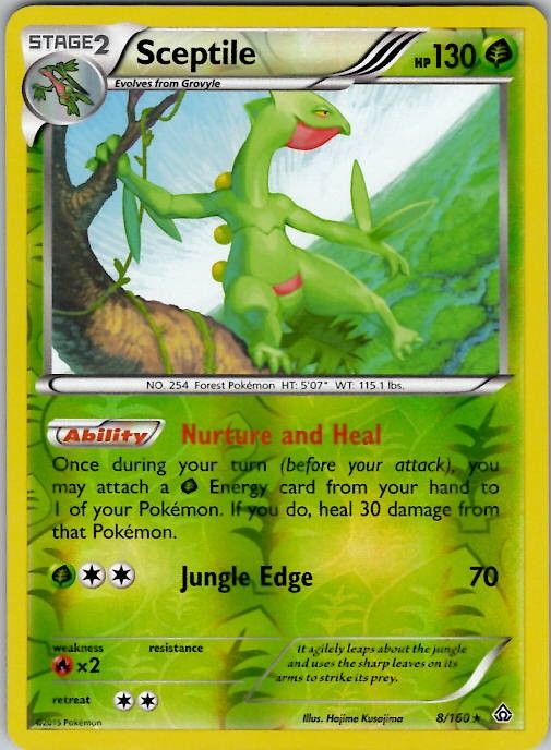Sceptile XY - Primal Clash 8/160 Reverse Holo LP/NM