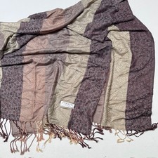 Vtg 100 Pashmina Pashmina Reversible Animal Print Scarf, Shawl