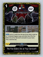 The Five Elders Are at Your Service!!! Foil OP13-096 Carrying On His Will R NM
