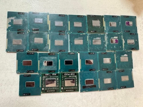 lot 26x intel amd i3 i5 Processor cpu Gold Pins Scrap Recovery