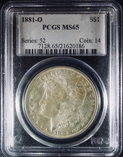 1881-O Morgan Silver Dollar - PCGS MS-65 - Mint State 65