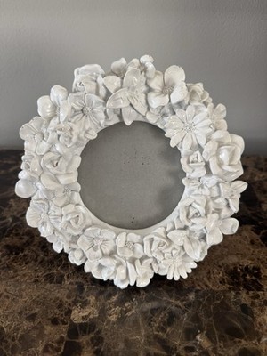 Vintage Resin 3d Small Photo Fran White Cottage 