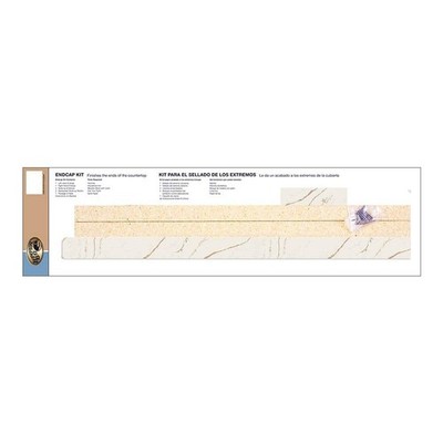 Hampton Bay Oro Quartz End Cap Kit with Ora Eased Edge with Loose Backsplash