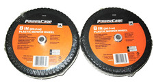 2 NEW Power Care 8" x 1.75" Universal Lawn Mower Wheel  - Rubber Tires