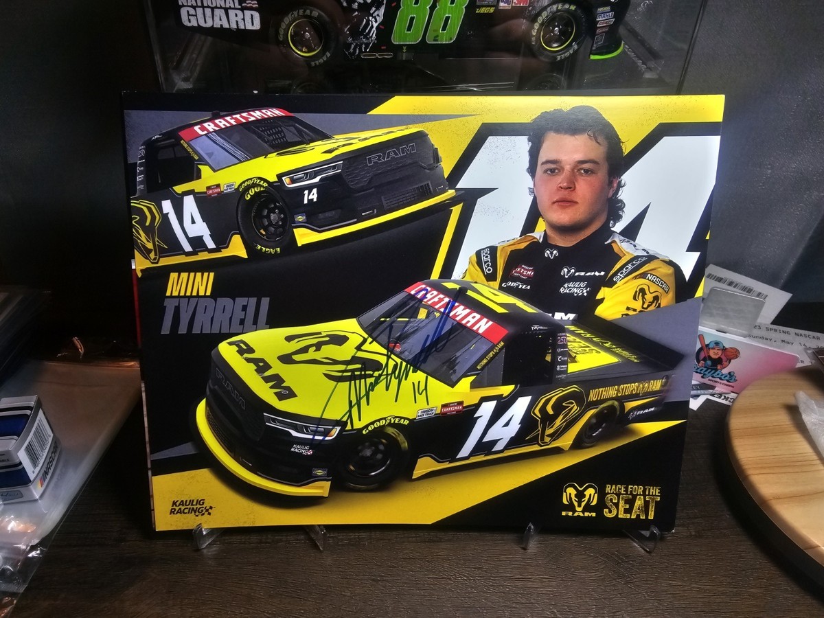 Mini Tyrell 2026 Ram Race For The Seat Signed Autograph 8x10 Hero