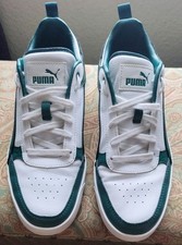 Puma Dribble Court Trainers White/Malachite Green UK 8/US9/EUR42/27CM