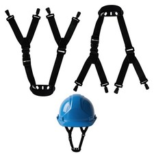 2Pcs Hard Hat Chin Strap Adjustable Safety Helmet Strap Black Chin Strap for