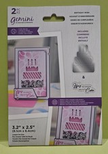 Gemini Stamp and Die By Crafters Companion 2-Piece Birthday Wish
