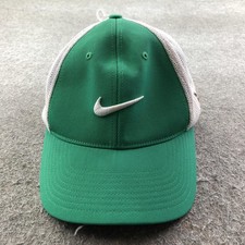 Nike Hat Cap Fitted Mens Medium Green RZN VRS Flexfit Golf Mesh Sports