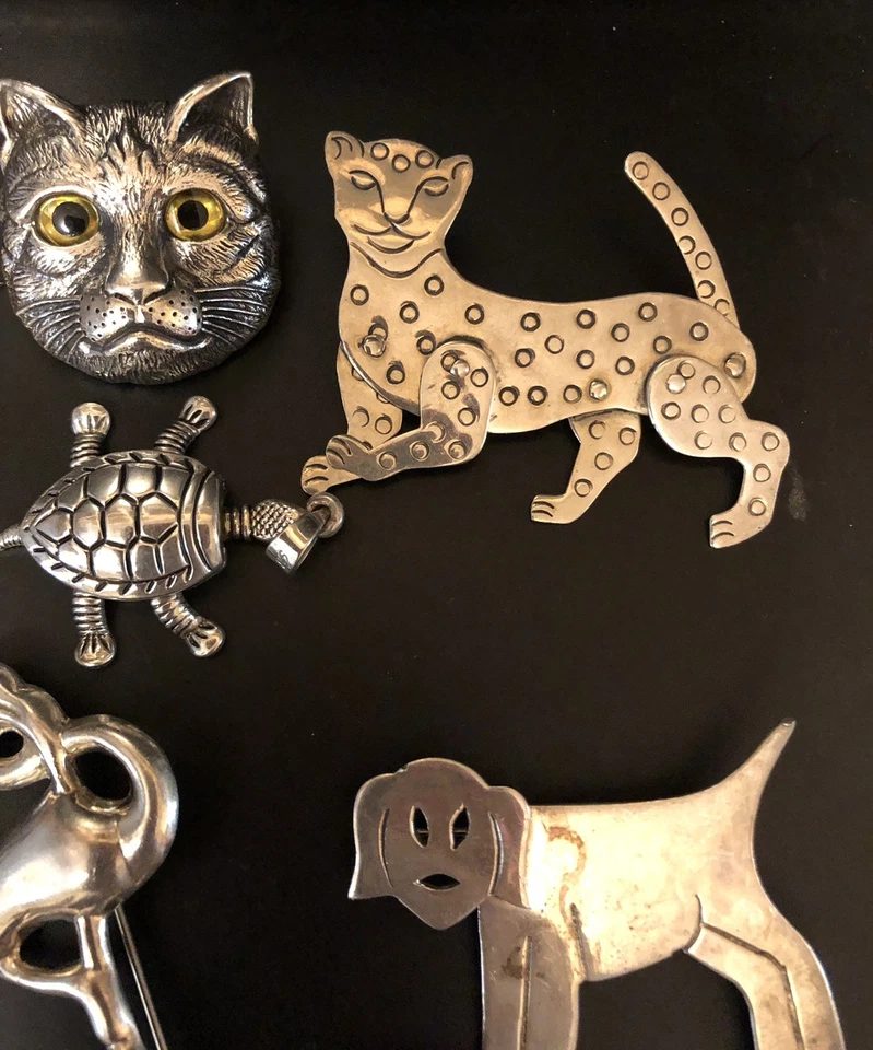 Lot Of Vintage Sterling 925 And More Figural’s (lot F4) - Image 4 of 4