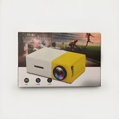 Excelvan Desktop Portable LED Projector Home Theater White Yellow New Multimedia