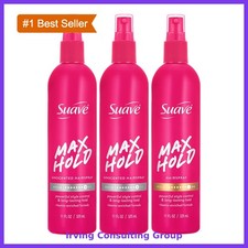 Suave Max Hold Hairspray Unscented Scented 11oz 3 Pc