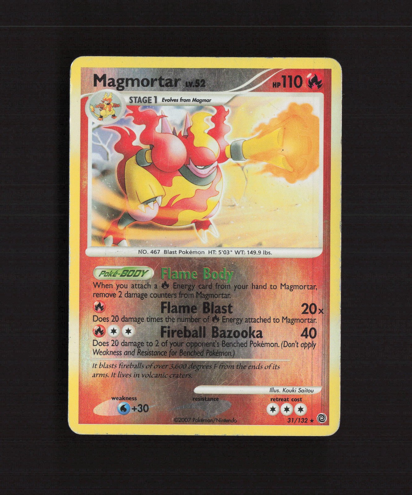Magmortar 31/132 Secret Wonders Reverse Holo Pokemon Card MP