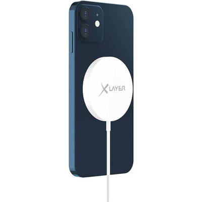 XLAYER Wireless Charging Pad Magnetic Induktive Ladestation weiß,...