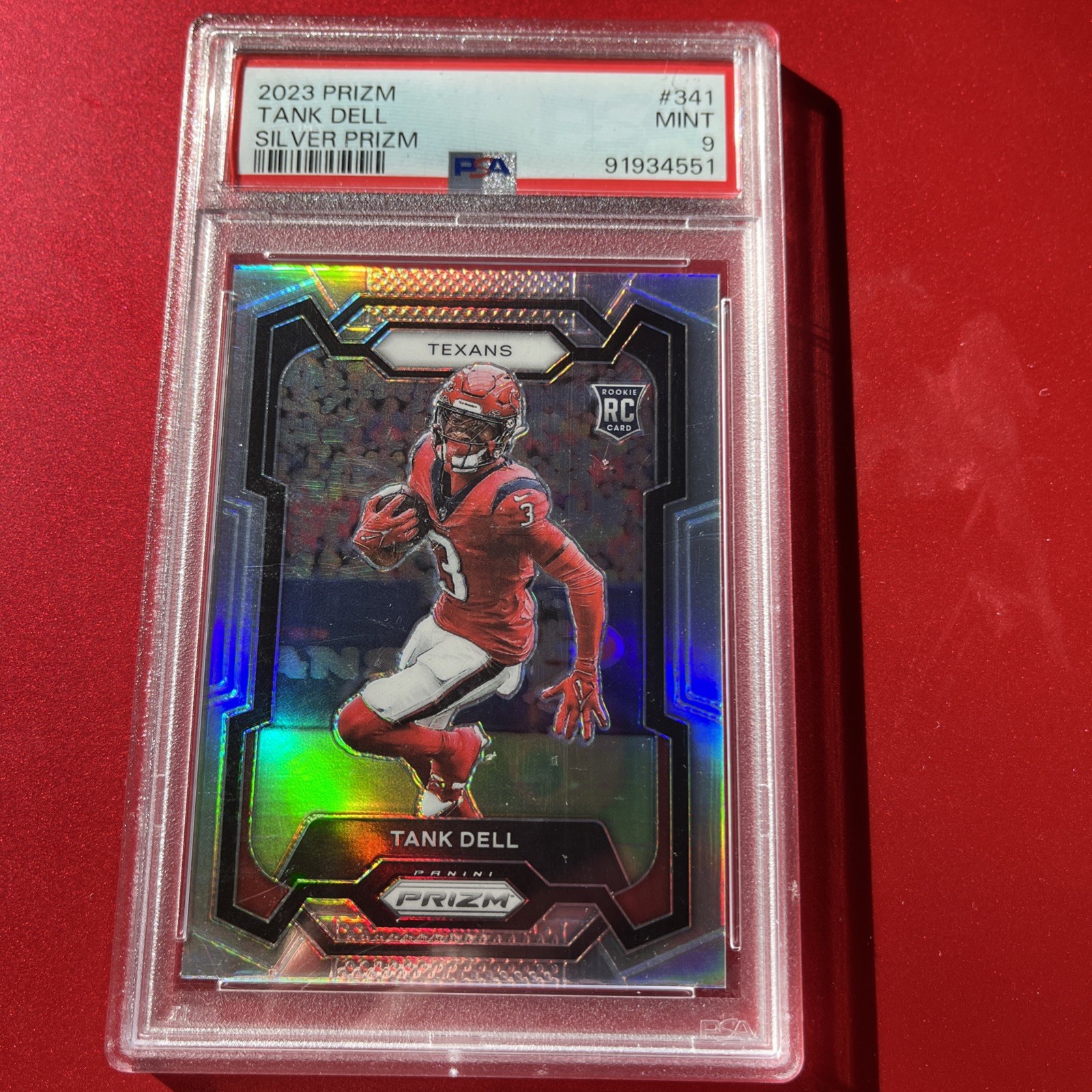 2023 Panini Prizm - Rookies Tank Dell #341 Silver Prizm (RC)