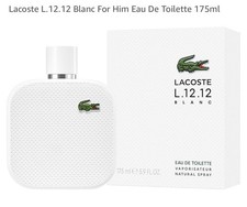 LACOSTE Eau de Lacoste L.12.12 Blanc Pure - EDT Pour Homme spray 175ml Brand New