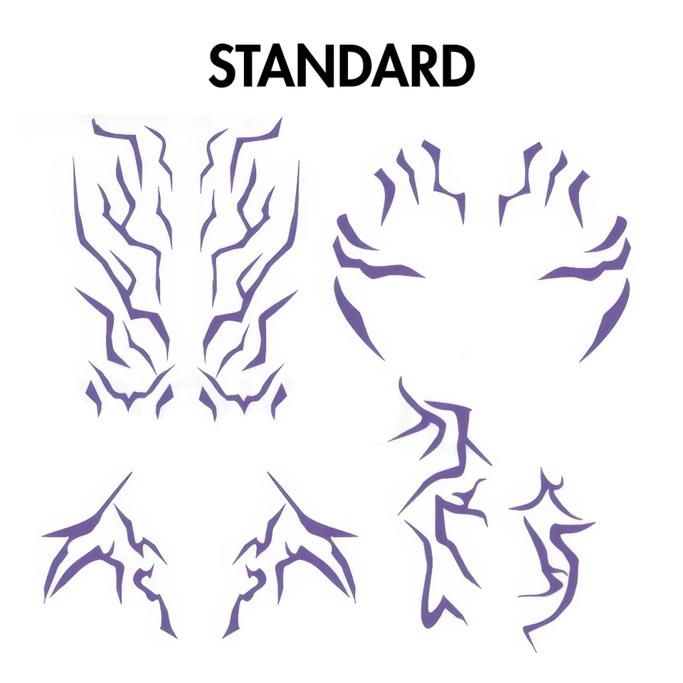 Kpop Demon Hunters Temporary Tattoo Full Set Cosplay Rumi Patterns Holographic - image 3 of 4