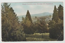 MOUNT FRANKLIN FROM WOMBAT HILL DAYLESFORD VICTORIA PRINTED IN AUSTRALIA C1910