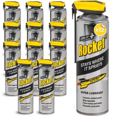 Rocket Tt Multi-Purpose Lubricant Spray 15.2 Fl Oz Pack Of 12 Oil Spray For