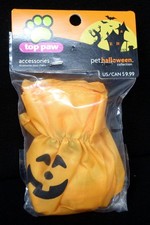 TOP PAW Orange Pumpkin Disposable Dog Booties S  NEW 