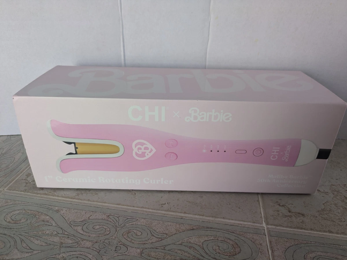 New Chi X Barbie 1” Ceramic Rotating Curler Pink 50th Anniversary Collection ce685f94-ac24-4f98-8ac3-  main image 4