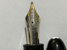 Near Mint Montblanc 149 Fountain Pen 18K Bi-Color Double Broad Nib (BB) Look!!!
