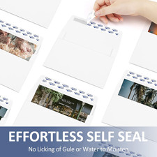 5x7 Envelopes for Invitation 100 Qty A7 Envelopes Self Seal White, Printable ...