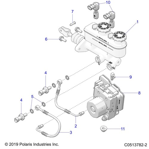 Polaris Fluid Level Switch, Brake, Genuine OEM Part 4014017, Qty 1 - Picture 2 of 2