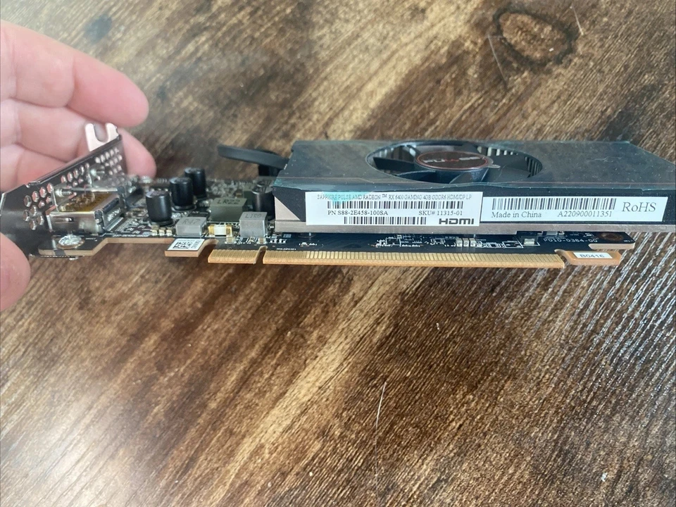 Sapphire Pulse RX6400 Low Profile 4GB DDR6 Clock with HDMI and DP Ports, 2321MHz - Image 2 of 4