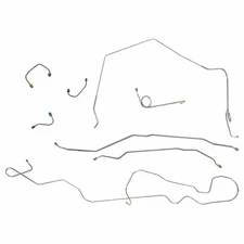 1969 Chevrolet Camaro Complete Manual Disc Brake Line Kit 1pc F To R Stainless