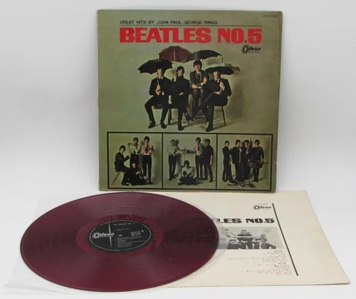 The Beatles Beatles No. 5 OR8028 Japan Red Vinyl LP S1291