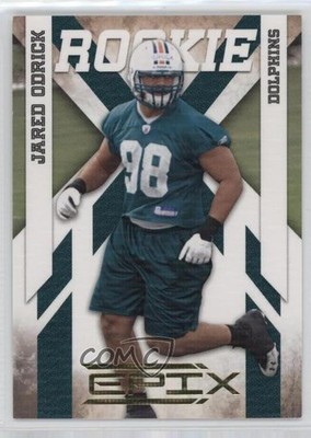 2010 Panini Epix Rookie Gold 72/100 Jared Odrick #139 Rookie RC d4v
