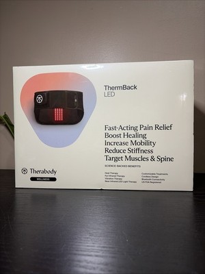 Therabody ThermBack LED Back Wrap Heat Infrared Vibration Therapy New Sealed Box