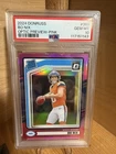 2024 Panini Donruss - Rated Rookie Bo Nix #369 Optic Preview Pink Prizm (RC)