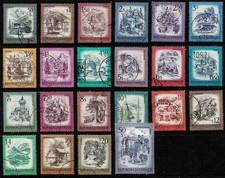 Austria 1973-78 Landscapes of Austria  - Part Set of 22 Stamps - F/Used