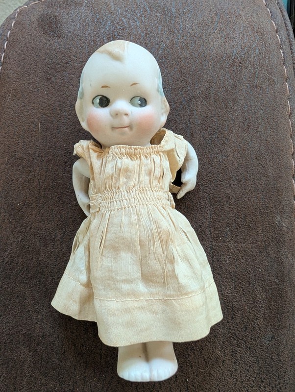 Vintage 5" Bisque/Porcelain nippon Kewpie Doll 